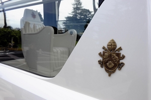 The Popemobiles are always diamond white