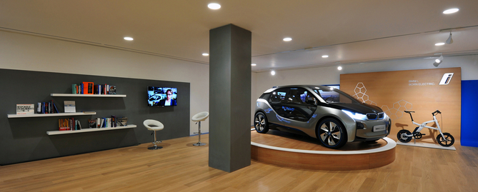 For now, the showroom is quite bare because the cars are not on sale yet For now, the showroom is quite bare because the cars are not on sale yet