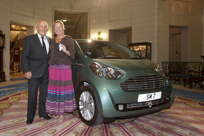 Sir Stirling Moss offers Aston Martin Cygnet to his wife Sir Stirling Moss offers Aston Martin Cygnet to his wife