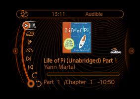 Audible offers audiobooks and music