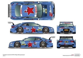 Audi Reveals 2012 A5 DTM Liveries from Red Bull, Playboy, Autotest and More