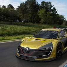 O Renault Sport R.S. 01 possui um proeminente losango que domina a face dianteira do veículo