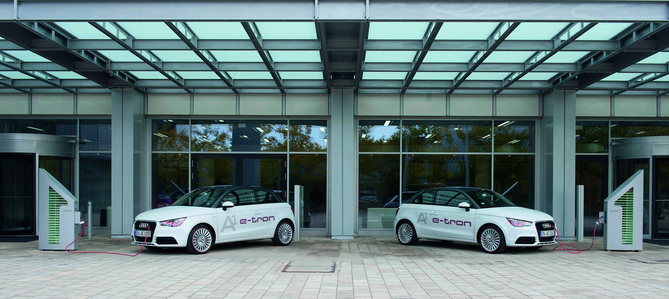 Audi Testing A1 e-tron in Munich Audi Testing A1 e-tron in Munich