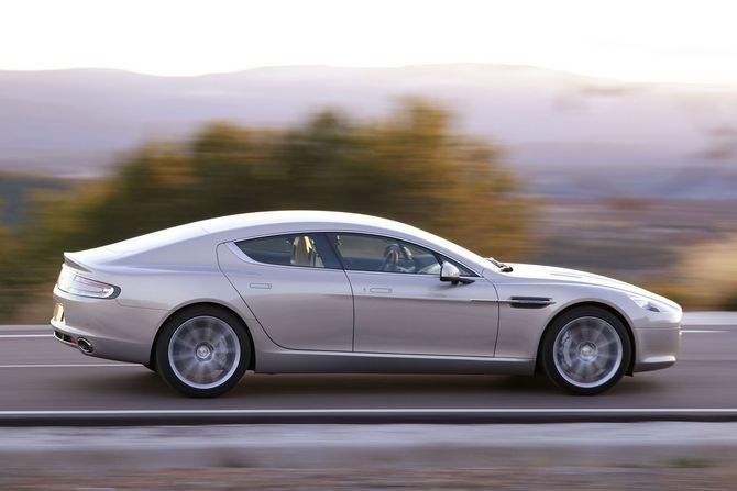 First Rapide leaving the Aston Martin assembly line First Rapide leaving the Aston Martin assembly line
