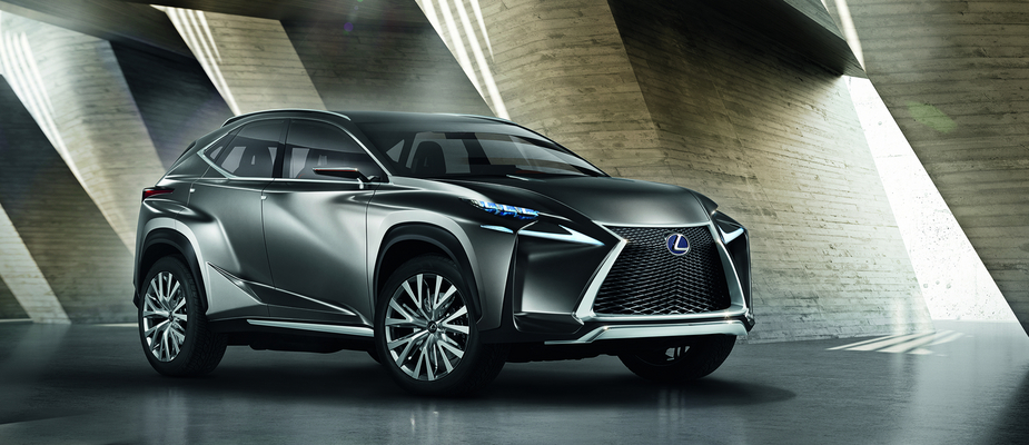 Lexus will certainly tone down the LF-NX&#39;s styling for production