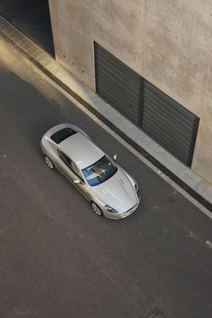 First Rapide leaving the Aston Martin assembly line First Rapide leaving the Aston Martin assembly line