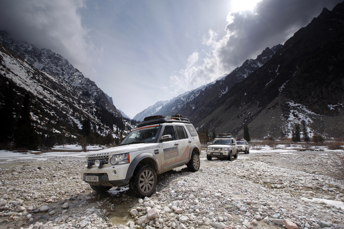 Driving through Kazakhstan to China