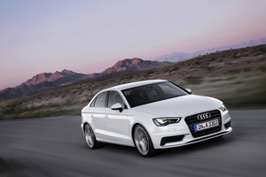 The A3 sedan went on sale this month in Europe