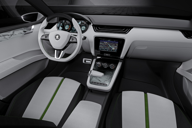 Skoda presents VisionD and new corporate design in Geneva Skoda presents VisionD and new corporate design in Geneva
