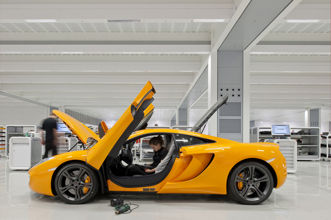 UK PM David Cameron Opens New McLaren Production Center