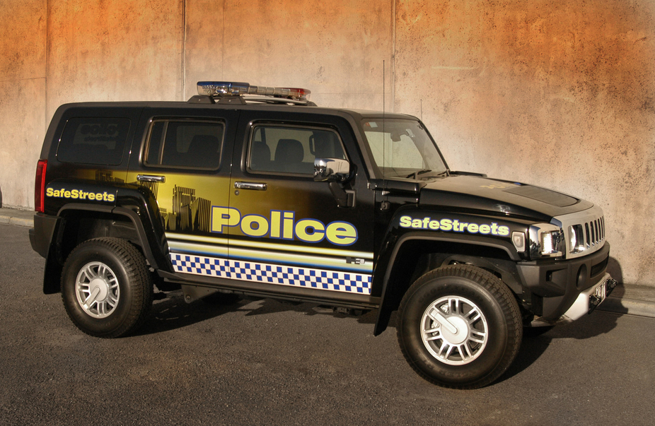 Hummer H3 Police Vehicle