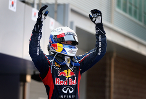 With this win Vettel took the lead of the championship