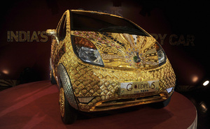 $4.6M Gold Tata Nano Only Slightly Better Purchase than $4.7M Lamborghini Scale Model