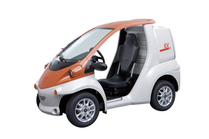 The Toyota COMS is a single seat electric car that Toyota sells in Japan