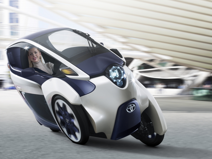 The i-Road was introduced at the Geneva Motor Show