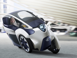 The i-Road was introduced at the Geneva Motor Show