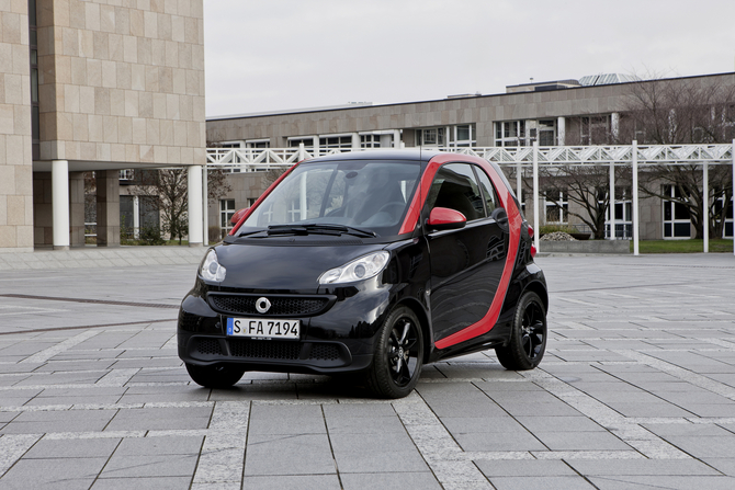 Smart Fortwo Sharpred Adds Gloss Black and Red Inside and Out