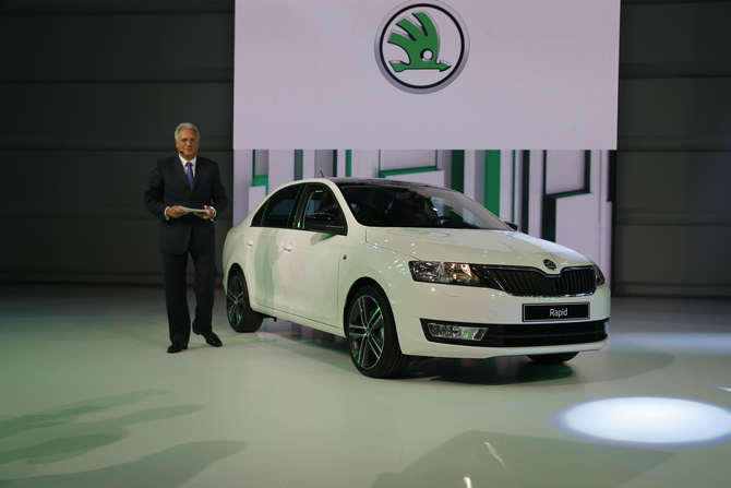 Skoda Rapid Hatchback premiers in Paris