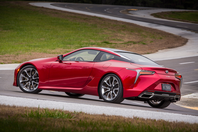 Powering the LC 500 is the same naturally aspirated 5-litre V8 found under the bonnet of both RC F and GS F Powering the LC 500 is the same naturally aspirated 5-litre V8 found under the bonnet of both RC F and GS F