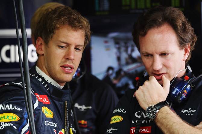 Horner acredita que Vettel não irá sair tão cedo da equipa Red Bull Horner acredita que Vettel não irá sair tão cedo da equipa Red Bull
