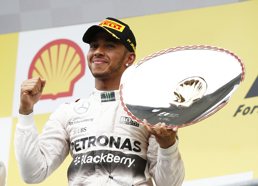 Sixth win of the season for Lewis Hamilton