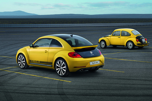 The car gets a unique body with R-Line bumpers painted in black and yellow