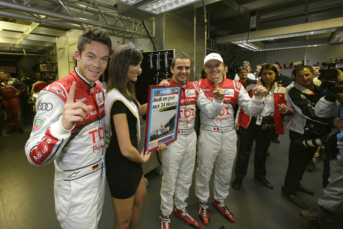 Audi takes pole at Le Mans Audi takes pole at Le Mans
