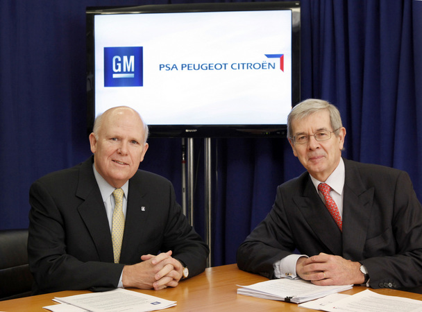 GM purchased 8% of PSA in February