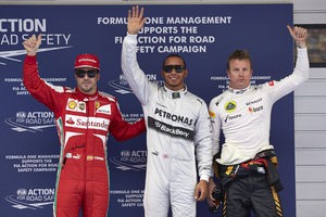 Lewis Hamilton grabbed his third ever pole in Shanghai