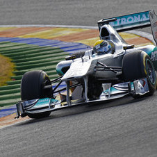 MercedesGP W02 debuts in Valencia