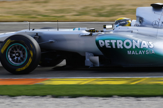 MercedesGP W02 debuts in Valencia MercedesGP W02 debuts in Valencia