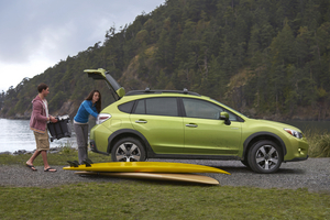 The car is available in an exclusive green paint color