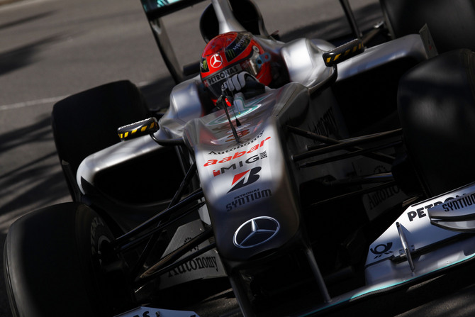 Schumacher penalized in Monaco Schumacher penalized in Monaco