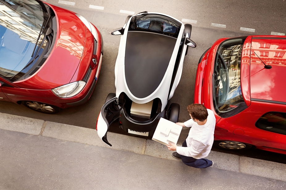 The car allows for small deliveries over short distances