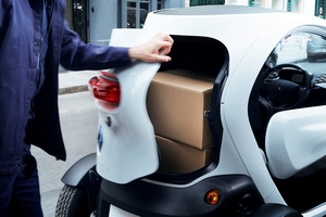 The cargo is kept safe behind a locking door