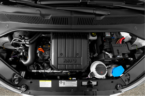 The engine is a modified version of the 1.0-liter in the Mii