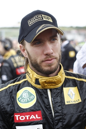 Bruno Senna Races for the Lotus Renault GP Team at Spa