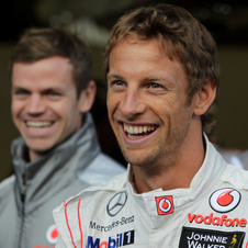 Button takes his first pole position since 2009