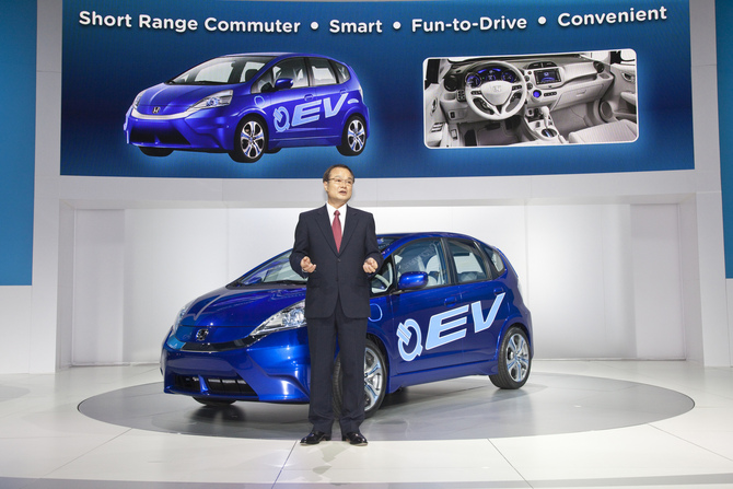 Honda Fit goes electric in Los Angeles Honda Fit goes electric in Los Angeles