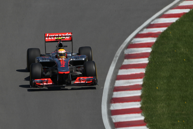 Hamilton liderou a corrida de Montreal a partir da primeira visita às boxes Hamilton liderou a corrida de Montreal a partir da primeira visita às boxes