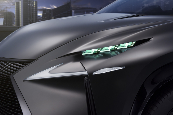 The LF-NX is an odd looking concept no matter what angle you look at The LF-NX is an odd looking concept no matter what angle you look at