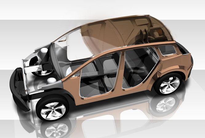 Lotus study predicts 38% reduction in vehicle mass Lotus study predicts 38% reduction in vehicle mass