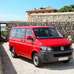 Volkswagen T5 Caravelle 2.0 TDI Bluemotion Technology Trendline long vs Land Rover Defender Hard Top 110 Td4 E