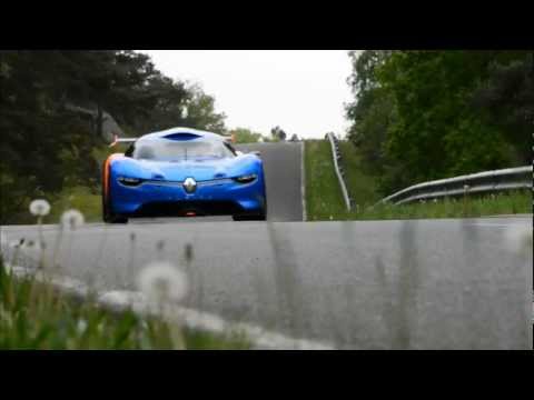 Renault Alpine A110-50 in motion @Mortefontaine racetrack