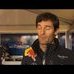 Mark Webber crosses the Bolte Bridge in Melbourne