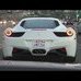 White Ferrari 458 Italia Accelerate